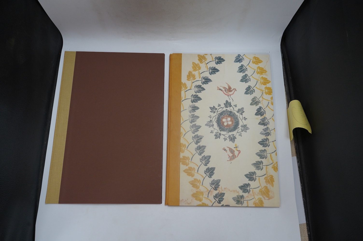 Bawden, Edward and McKitterick, David - Wallpapers, number 8 of 40 copies with 2 additional original full sheets of wallpaper, signed by the author and Bawden, from an overall edition of 120, introduction by Bawden, 7 sp